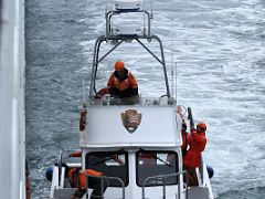 01 National Park Service Rangers Board The Cruise Ship As It Enters Glacier Bay National Park